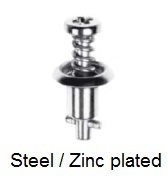 V26S02-*AGV - Cross recess pan head stud - steel/zinc plated