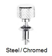 26S34-* - Knurled head stud - steel/chrome-plated