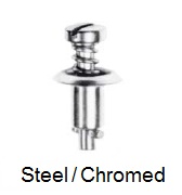 26S38-* - Slotted recess pan head stud - steel/chrome-plated