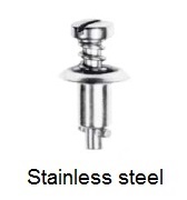 2600-*S - Slotted recess pan head stud - stainless steel