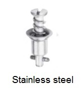 2700-*S - Slotted recess flush head stud - stainless steel
