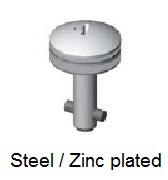 50E71-*AGV - Cross recess head stud - steel/zinc plated