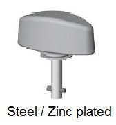 50E82-*AGV - Plastic wing head stud - steel/zinc plated