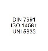 DIN 7991 / ISO 14581 / UNI 5933 - Hexalobular Socket Countersunk Head Bolt