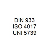 DIN 933 / ISO 4017 / UNI 5739 - Hexagon Head Bolt Full Thread