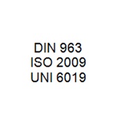 DIN 963 / ISO 2009 / UNI 6019 - Slotted Countersunk Head Bolt