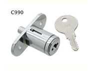 pushlock camlock locks flat key 5 disc thrifty flange fixing for sliding wooden doors C990 series