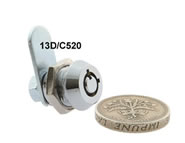 round key camlock no master key microsize 4 pin 13D  C520 series lock