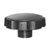 482 Series - Dimcogray round fluted knob
