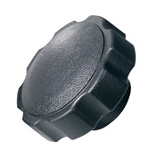 484 Series - Dimcogray round fluted knob