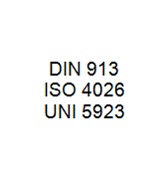 DIN 913 / ISO 4026 / UNI 5923 - Flat Point Hexagon Socket Setscrew