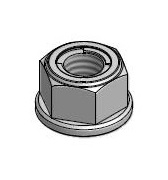 DIN 6927 / ISO 7044 - Metal Insert Locking Nut wit Washer - MILNW